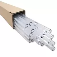 image of XSPC Rigid PETG 14mm Clear 92cm Tubing - 20 Pack