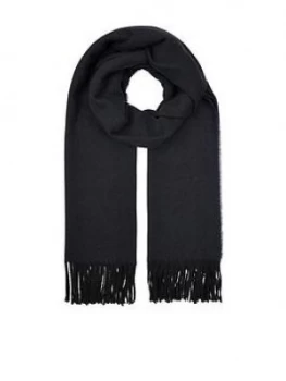 image of Accessorize Holly Super Soft Blanket Scarf - Black