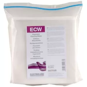 image of Electrolube ECW025 Engineers Cleaning Wipes Pack Of 25