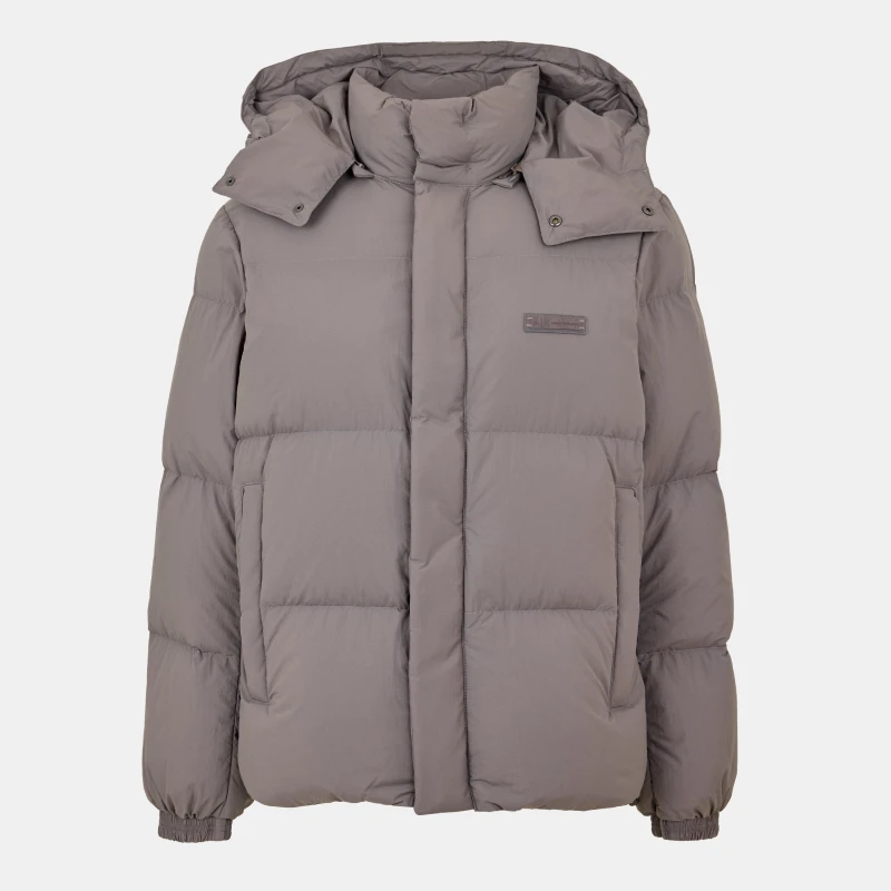 Image of Armani Exchange Mens Down Water-Resistant Short Puffer Jacket Gull U8092 male S