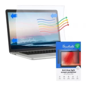 image of Ocushield Macbook Pro 15' Plastic, Privacy, Anti-Glare, Anti-Bacterial, Blue light Screen Protector