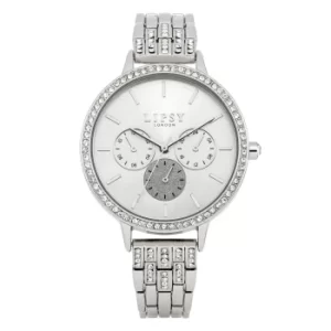 image of Lipsy Silver Mock Multi Dial with Silver Bracelet Watch