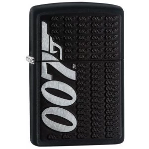 image of Zippo Unisexs James Bond 007 Logo Black Matte Windproof Lighter