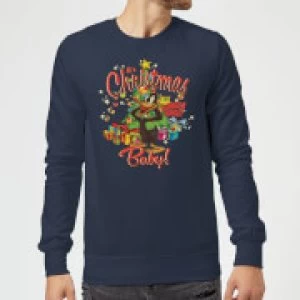 Image of Looney Tunes Its Christmas Baby Christmas Sweatshirt - Navy - 3XL