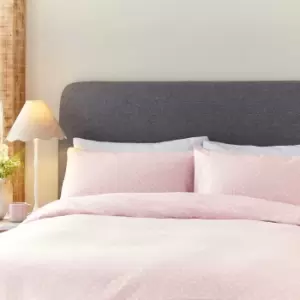 Image of Helena Springfield Brushed Polka Dot Kingsize Duvet Cover Set, Pink