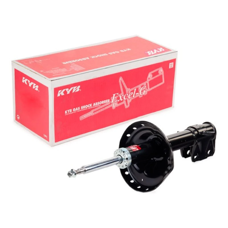 Image of KYB 339413 Shock absorber Front Axle Left, Gas Pressure, Twin-Tube, Suspension Strut, Top pin Shock Absorber (854)