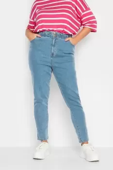 Image of Elasticated Waist MOM Jeans