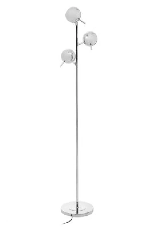 Image of Premier Housewares Interiors By Premier Chrome Finish Table Lamp With Three Lights