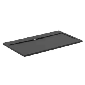 image of Ideal Standard Ultra Flat S I.life 1400Mm X 800Mm Shower Tray & Waste, Jet Black