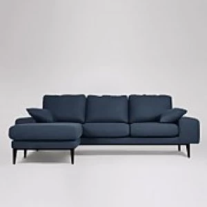 image of Swoon Tulum Smart Wool Corner Sofa - Left Hand Side - Corner Sofa - Indigo