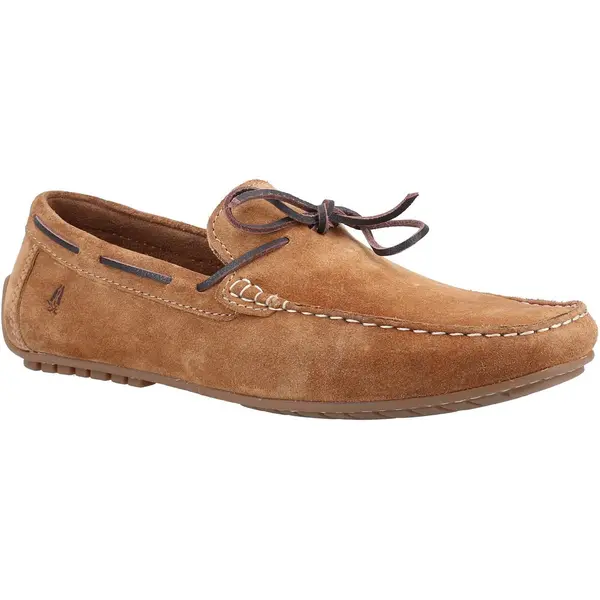 image of Hush Puppies Mens Reuben Slip On Moccasin Loafers Boat Shoes - UK 10