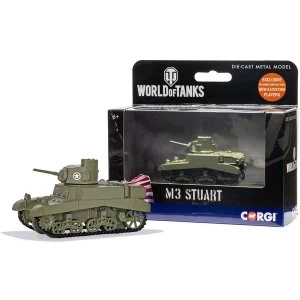 Image of Corgi World of Tanks M3 Stuart Diecast Model