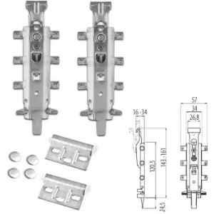 Image of GTV - Concealed Universal Hanging Bracket For Kitchen Wall Unit - Pack of 20