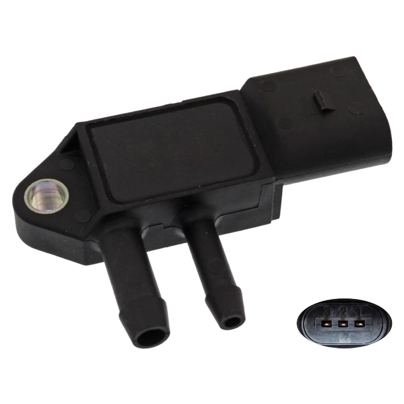 Image of FEBI BILSTEIN Sensors 40767 Sensor, exhaust pressure VW,AUDI,SKODA,Golf V Schragheck (1K1),Transporter V Bus (7HB, 7HJ, 7EB, 7EJ, 7EF, 7EG, 7HF, 7EC)
