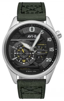 Image of AVI-8 HAWKER HARRIER II - Ace Of Spades Automatic Green Watch