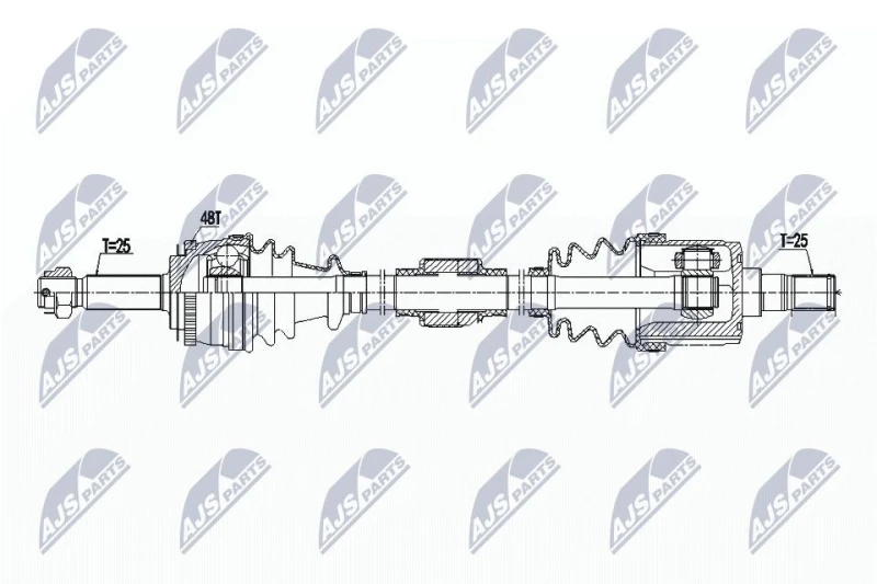 Image of NTY Drive shaft NTY NPW-HY-523