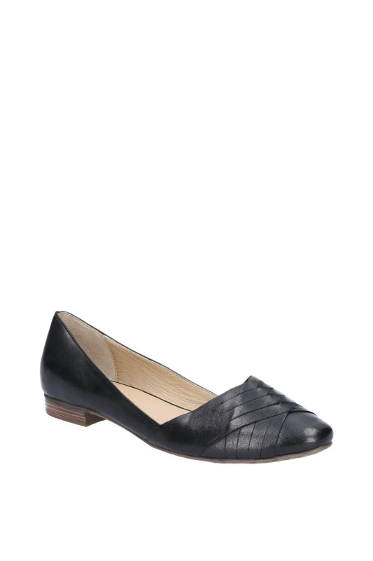 Image of Hush Puppies Hush Puppies Marley Ballerina Shoe Black - Hush Puppies - Size: 6 Black Female 6 WN39404