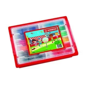 Image of Stabilo Power Felt Tip Pens Class Pack with Gratnell Tray Assorted