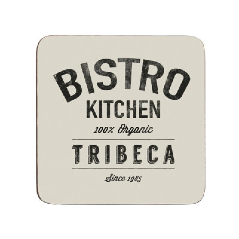 Image of Premier Housewares Set Of Four Bistro Coasters White