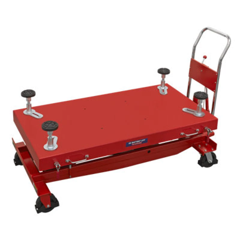 Image of Sealey High Lift EV Battery Lift / Hydraulic Platform Truck EVBT1000 Weight Capacity: 1000Kg