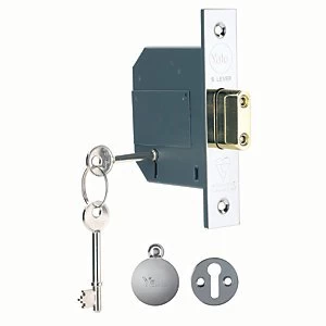 Image of Yale P-M562-CH-67 5 Lever British Standard Deadlock - Chrome 64mm