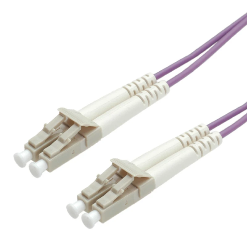 Image of VALUE Fibre Optic Jumper Cable. 50/125 µm. LC/LC. OM4. purple 1.0 m