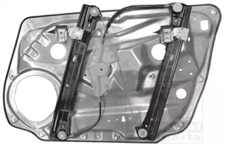Image of VAN WEZEL 3091261 Window regulator Left Front, Operating Mode: Electric, without electric motor, with bolted-on plate Window Winder (1561)