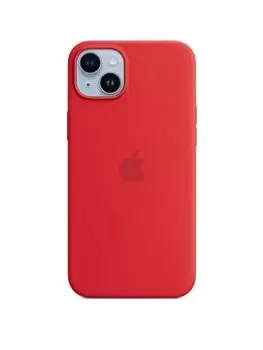Image of Apple iPhone 14 Plus Silicone Case With Magsafe - (Product)Red