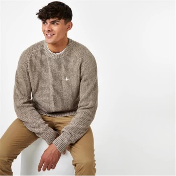 image of Jack Wills Twist Jumper - Oatmeal