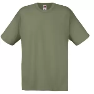 Image of Fruit Of The Loom Mens Screen Stars Original Full Cut Short Sleeve T-Shirt (3XL) (Classic Olive)
