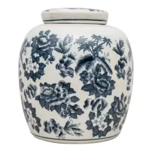 Image of Mandela Island Grey & White 9" Ginger Jar