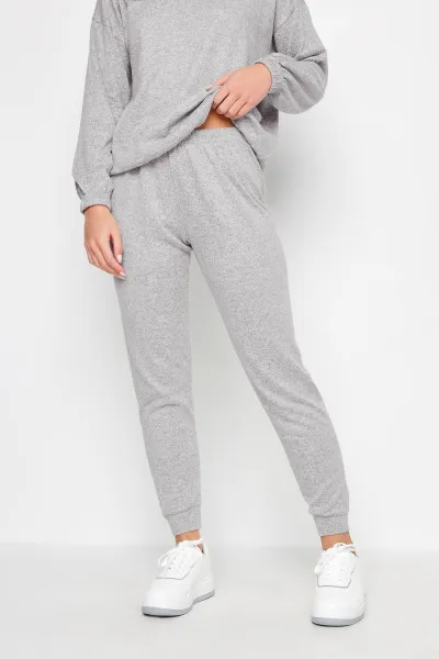 image of PixieGirl Petite Grey Marl Cosy Jogger, Grey, Size 14, Women