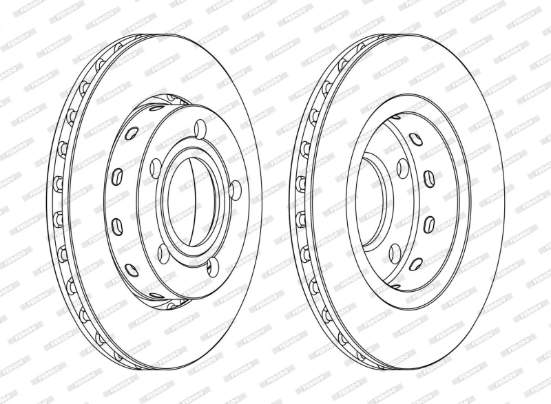 Image of Brake disc FERODO DDF1887C