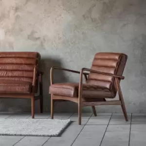 Image of Gallery Direct Datsun Vintage Brown Occasional Chair