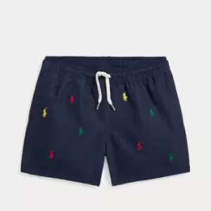 image of Ralph Lauren Boys Swimming Shorts - Navy Multi - 14-16 Years