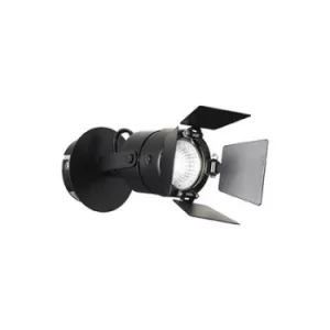 image of Ciak 1 Light Indoor Flush Light Black, GU10