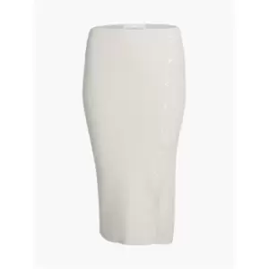 Image of Calvin Klein Jeans Button Down Skirt - Beige