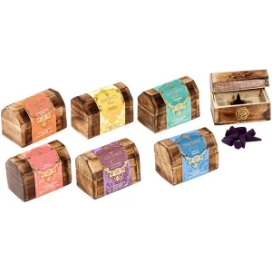 image of Esscents Incense Cone Wooden Gift Set Pack Of 6