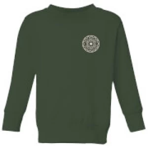 Image of Crystal Maze Fast And Safe Pocket Kids Sweatshirt - Forest Green - 11-12 Years