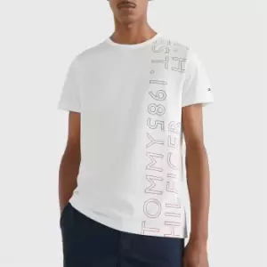 Image of Tommy Hilfiger Off Placement Cotton-Jersey T-Shirt - XL