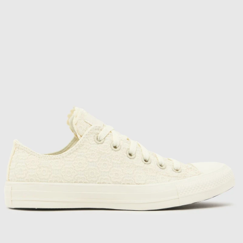 Image of Converse All Star Ox Trainers in Off-White Off-White UK 6 (EU 39)