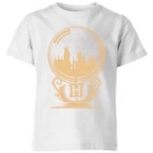 image of Harry Potter Hogwarts Snowglobe Kids T-Shirt - White - 11-12 Years