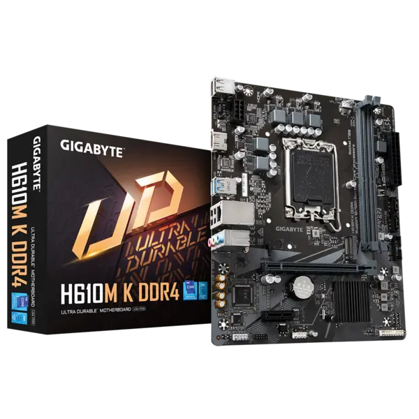 image of Gigabyte H610M K DDR4 Micro ATX Motherboard - LGA 1700