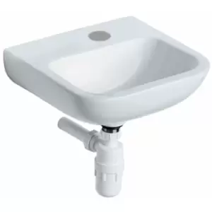 image of Armitage Shanks Portman 21 Wall Hung Cloakroom Basin No Overflow 400mm Wide - 1 RH Tap Hole