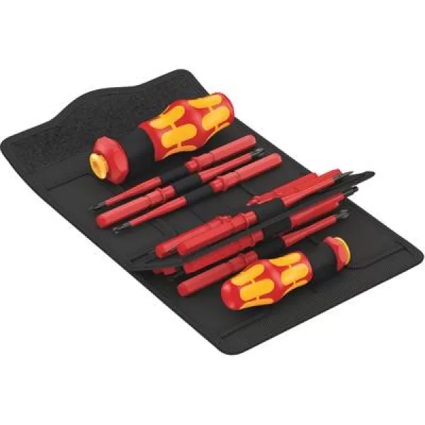 Image of Wera Kompakt Turbo i 1 05057484001 Bit set 16 Piece 1/4 (6.3 mm) incl. screwdriver bit holder, incl. torque adapter, Quick-release chuck, selectable e