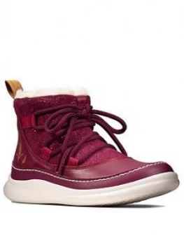 Image of Clarks X Frozen Cloud Throne Boot - Magenta