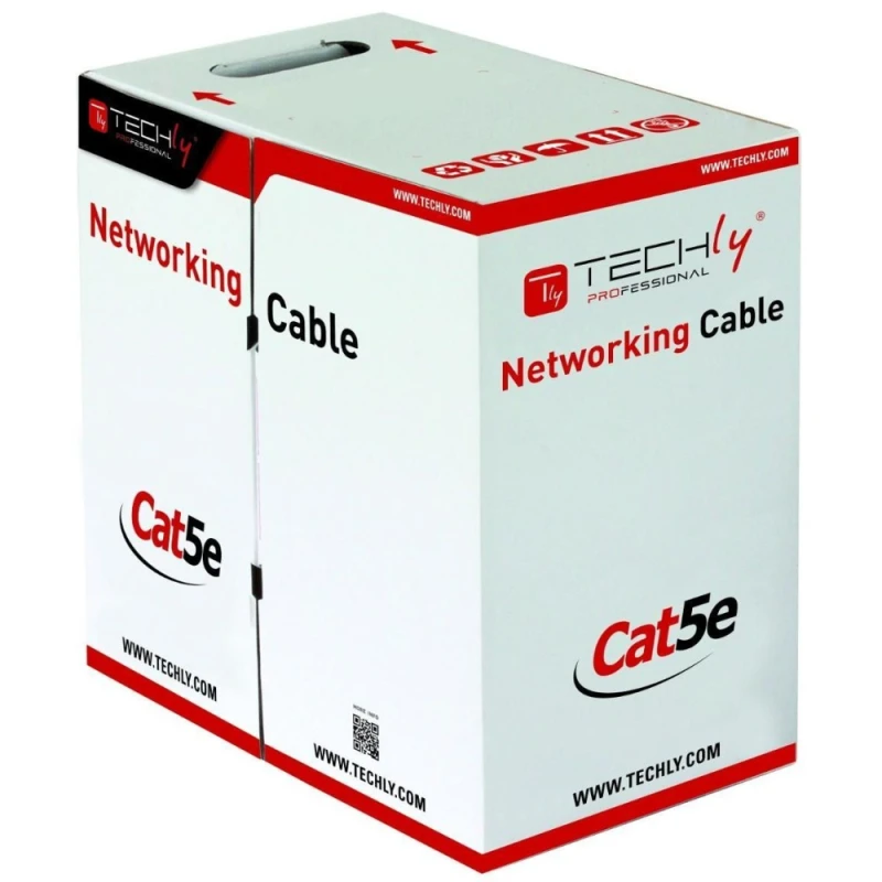 Image of Techly ITP7-UTP-IC-CCA networking cable Grey 305 m Cat5e U/UTP (UTP)