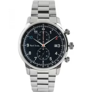 image of Mens Paul Smith Block Metal Bracelet Chronograph Watch