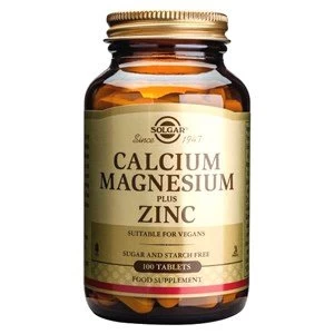 Image of Solgar Calcium Magnesium plus Zinc Tablets 100 tablets