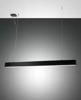 Image of Next LED Integrated Pendant Ceiling Light Light Black Glass